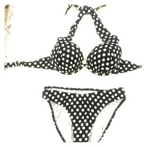 Bikini VENUS size 8 - black and white polka dot